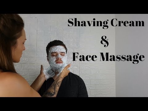 ASMR Shaving Cream Face Mask & Massage