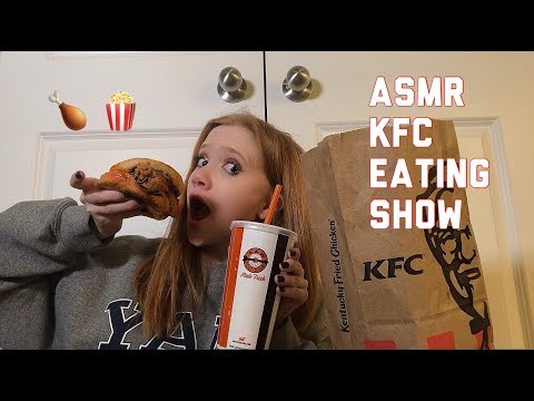 [ASMR] KFC EATING SHOW | sandwich + coleslaw