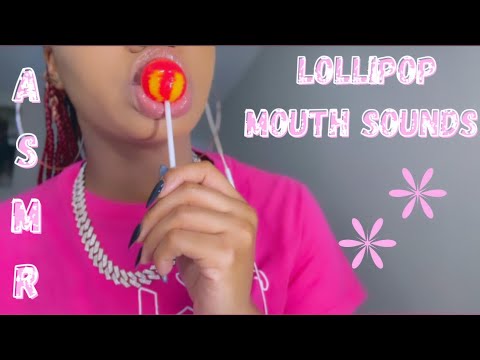 ASMR ✮ Gourmet Lollipop Eating Sounds, Kisses, Mouth Sounds, Gourmet Lollipop Candy Triggers