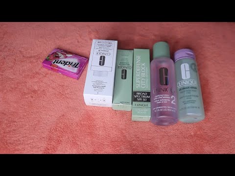 Clinique 1-3 Steps Face Wash ASMR Trident Chewing Gum