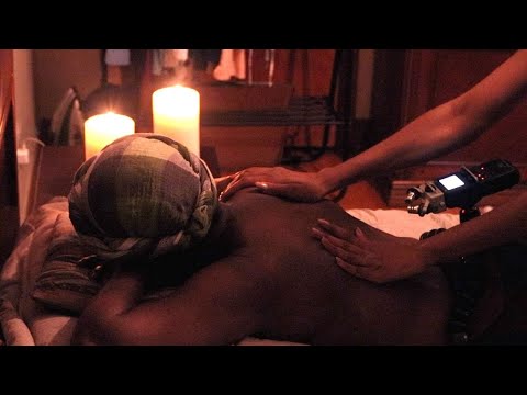 ASMR Relaxing Back Scratching, Tickle and Oil Massage (No Talking)
