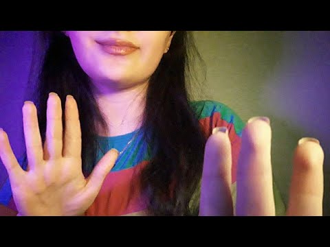 ASMR🌌 Face touching~ gentle mouth sounds that will make your mind calm