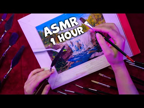 АСМР Рисование Маслом и Шепот 🎨 ASMR Whispering and Oil Painting ✨
