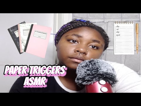 ASMR ~ Paper Triggers ~ Tapping, Flipping Pages, & Scratching