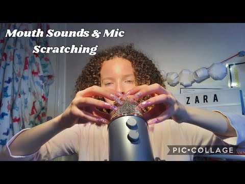 ASMR | Delicate Mic Scratching & M🌝uth Sounds