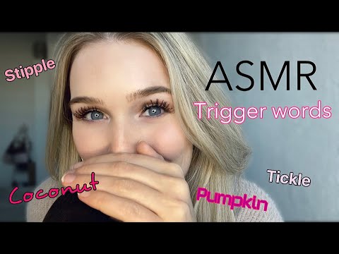 ASMR | UPCLOSE TRIGGER WORDS 💬| HAND SOUNDS & MOVEMENTS 🙌👋
