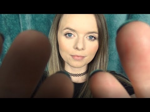 ASMR - Gentle Hand Movements//Face Touching for Sleep [whispered]