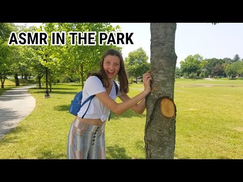 ASMR in the park | tapping & scratching
