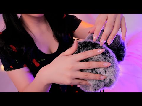 ASMR 3Dio  sleep Therapy  6 ear triggers Treatment /ear tapping,cleaning,Fluffy Mic..