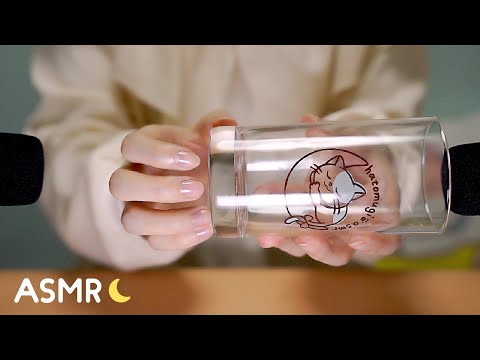 [囁き声-ASMR] 色々なガラス製品をタッピングする音🍺🎐 Glass Sounds