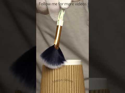 ASMR Brushing Over A Paper Cup #short