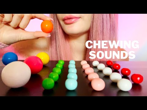 Chewing ASMR | GUMBALL BUFFET CHEWING SHOW🔮 *loud chewing sounds* (no talking) & blowing bubbles