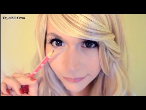 ASMR Drawing On Your Face w/ Unintelligible Layered Whispering