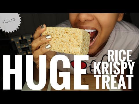 ASMR RICE KRISPY TREAT | Soft Crunchy Eating Sounds + Chewy + Sticky | NO TALKING