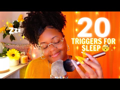 ASMR 20 TRIGGERS TO HELP YOU SLEEP ~ 1 HOUR ♡😴✨ (OLD SCHOOL TRIGGERS 💤✨)