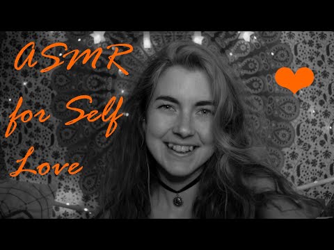 B&W ASMR: 💕 Self Love 💕 Repeat After Me: Positive Affirmations (with Fluffy Mic Head Massage)