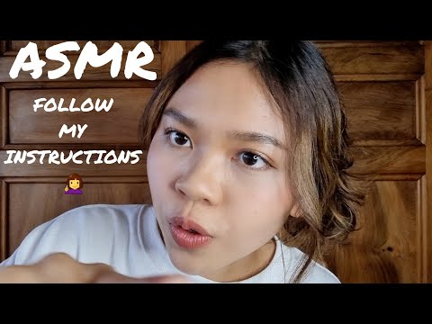 ASMR Follow My Instructions 💗 Mouth Sounds, Visual Triggers, Hands Movements