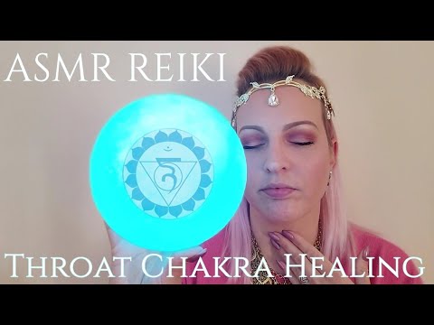 ASMR Reiki Moon Healing 🌕 for Thyroid and Throat Chakra Cleansing 💙