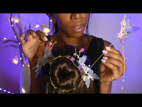 ASMR Delicate Hair Styling, Hair Brushing_ 2 Styles  (Comb, Scalp Massage..)
