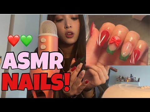 ASMR do my nails with me 🎄