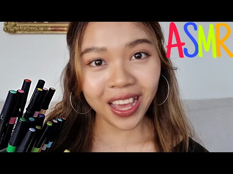 ASMR Drawing on Your Face with Colorful Markers 🌈