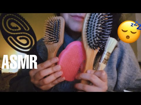 ASMR - Bürsten Sounds - 5 different brushing triggers - german/deutsch