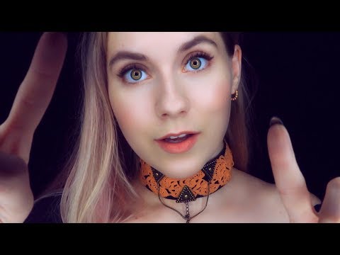 ASMR - Face POKING & BRUSHING with real sounds !!| Mouth sounds | BREATHLY whisper EAR-to-EAR | АСМР