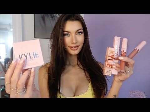 ASMR Whispered Makeup Application | Kylie Cosmetics Review