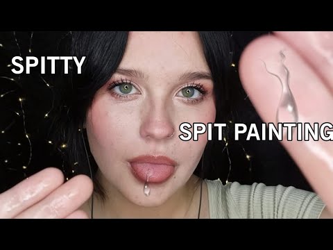 ASMR| Spitty Spitpaintng (No talking except for intro) ❤️