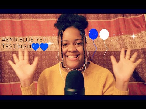 ASMR Blue Yeti Microphone Test!! (Rambling, Tapping, Brushing)!