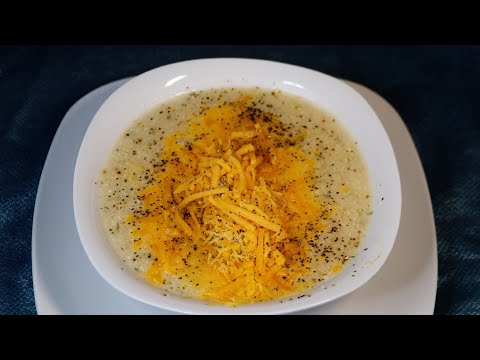 Cheesy Black Pepper Grits ASMR Eating Sounds