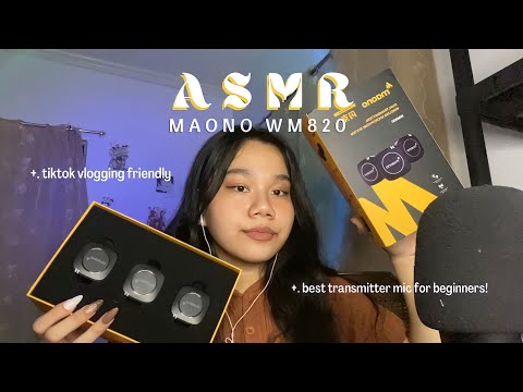 ASMR I Maono WM820 wireless microphone 🇵🇭