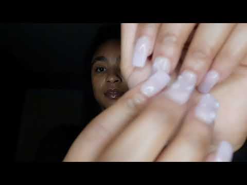 ASMR  NO TALKING Nail tapping slow hand movements wipe away your tears   !