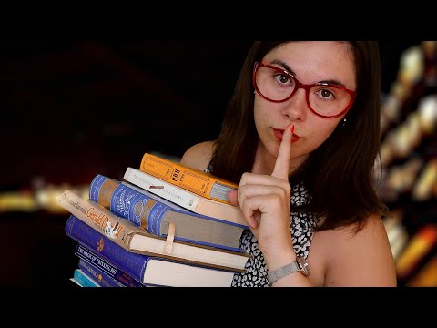 🌜Night Librarian ASMR 📚 Typing and Page Turning..