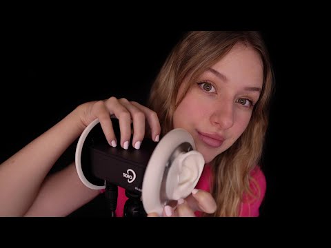 ASMR tapping & scratching on that part of the mic which sounds really good