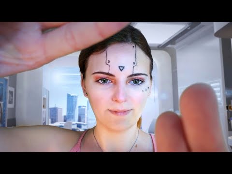 ASMR Sci-Fi Portal Roleplay | Medical Exam, Asking You Questions, Countdown For Sleep 🤖