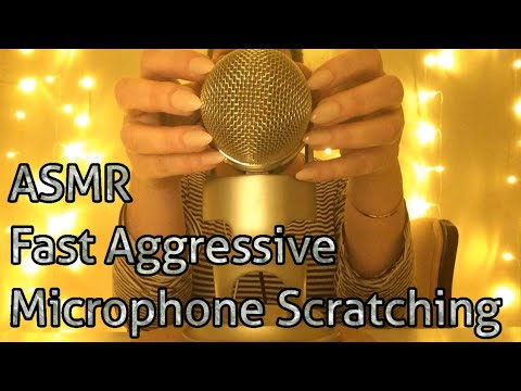 ASMR Fast Aggressive Microphone Scratching