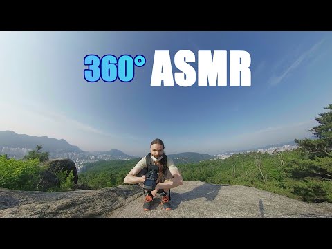 ASMR 360 VR | Guiding you to the top of this little mountain overlooking the city