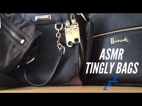 ASMR TAPPING AND SCRATCHING ON BAGS 💤 (No talking)