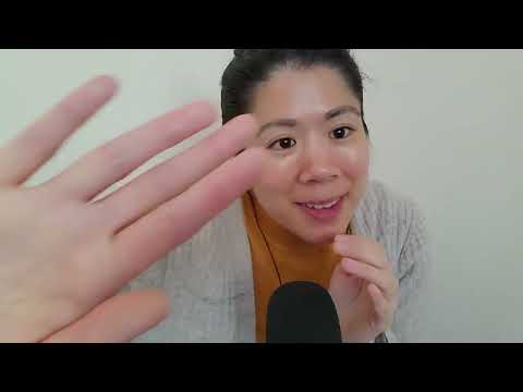 ASMR - Touching your face(Soft spoken whispers)💤 SUPER TINGLY! ❤💭😴