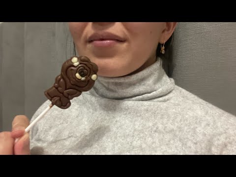 Chocolate lollipop ASMR. No talking. ASMR for sleep