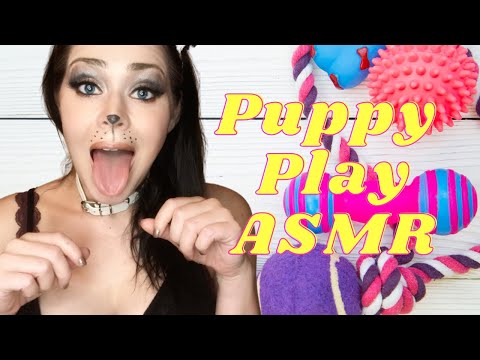 I'M YOUR PUPPY! 🐶 Licking, panting and yips 💜 ASMR Roleplay