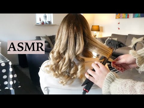ASMR Hair Styling & Hair Play 💆🏼‍♀️ (Brushing, Curling, Blow Drying, Spraying Sounds, No Talking)