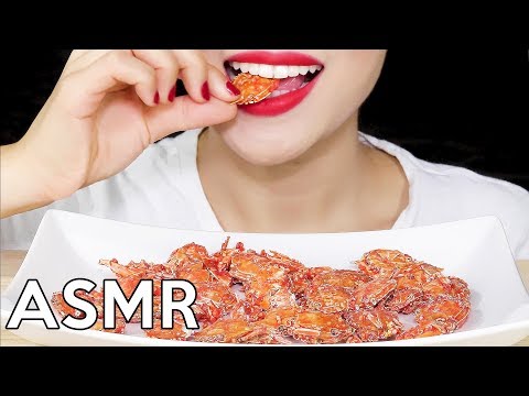 ASMR Fried Mini Crab Snack *CRUNCHY* 미니꽃게과자 리얼사운드 먹방 Eating Sounds