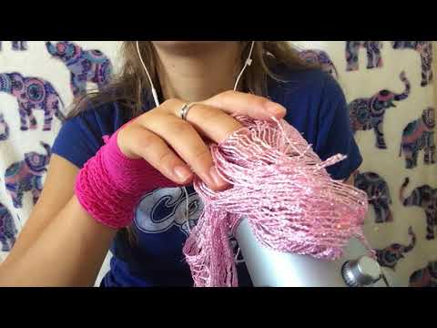 Scratching Things ASMR(Scarf, weird costume gloves) [No Talking]
