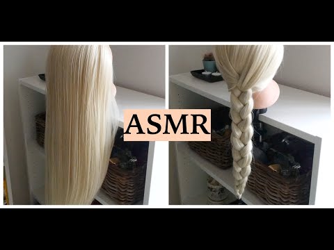 ASMR Hair Play With Relaxing Water Spraying, Braiding & Hair Brushing/Combing Sounds) No Talking