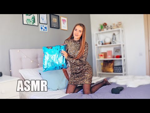 ASMR My BEDROOM Scratching Fabric Sounds DRESS | АСМР Триггеры в СПАЛЬНЕ Ногтями  100% УСНЕШЬ