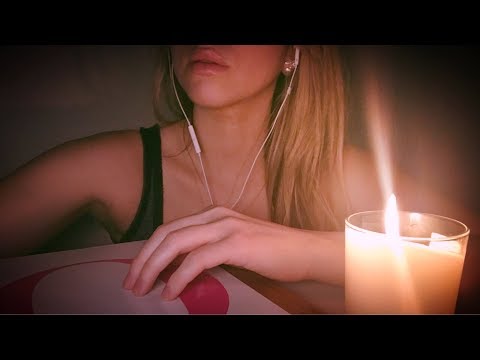 paper sounds, book tapping, page turning, whisper reading to you (asmr) apple earphone mic