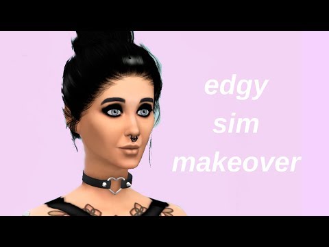 ☆LET'S PLAY SIMS 4!☆CREATING AN EDGY SIM & ROOM DECORATING