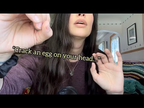 Fast & Aggressive ASMR Egg Cracking Trigger (Hand Sounds, Mouth Sounds)